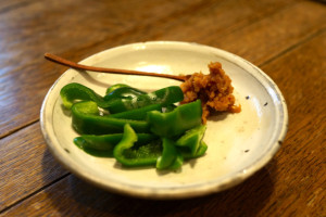 ピーマンと味噌