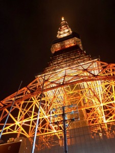 東京タワー下から
